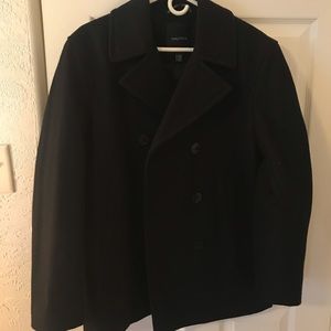 Nautica pea coat black small